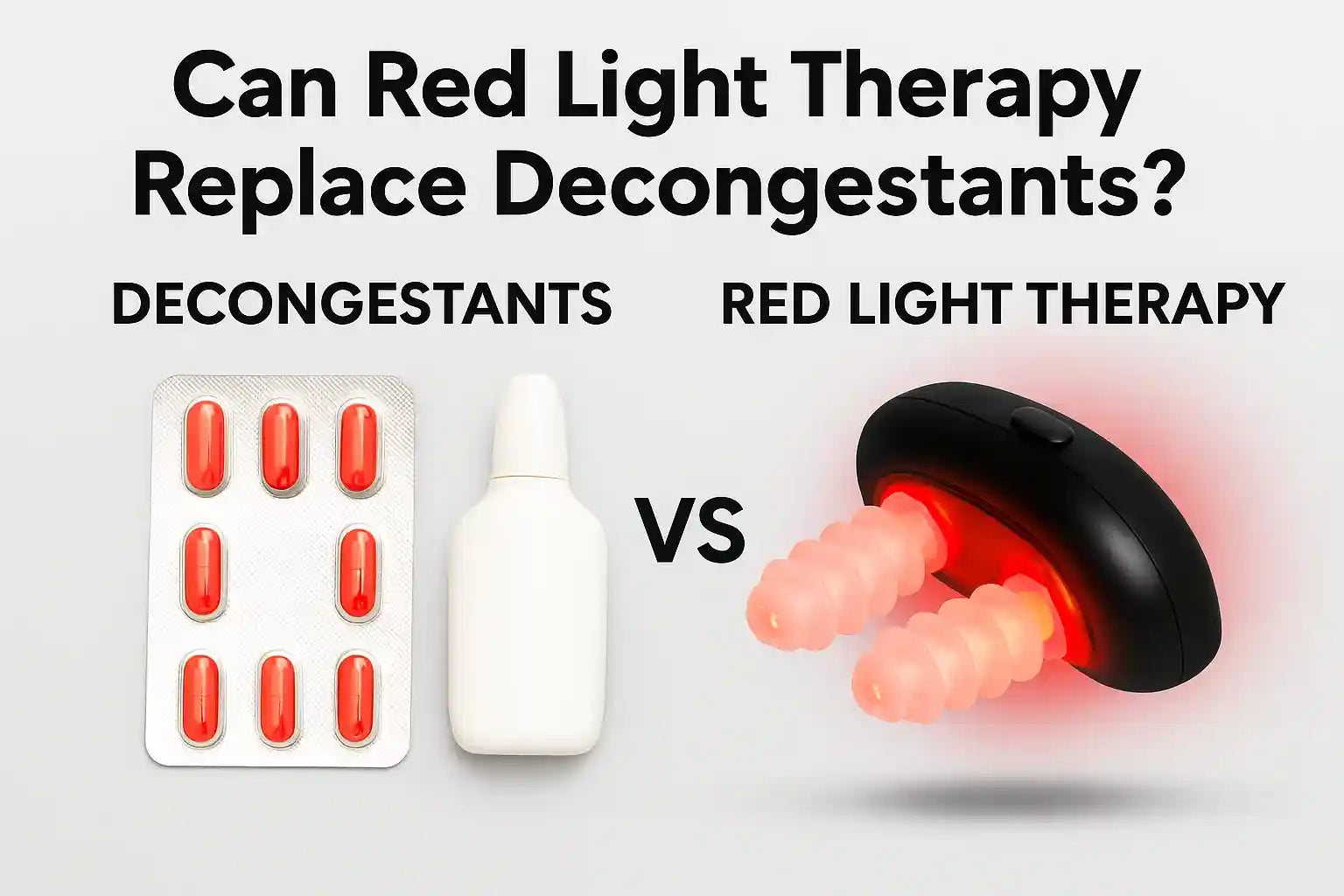 Can Red Light Therapy Replace Decongestants Like Sudafed and Mucinex?
