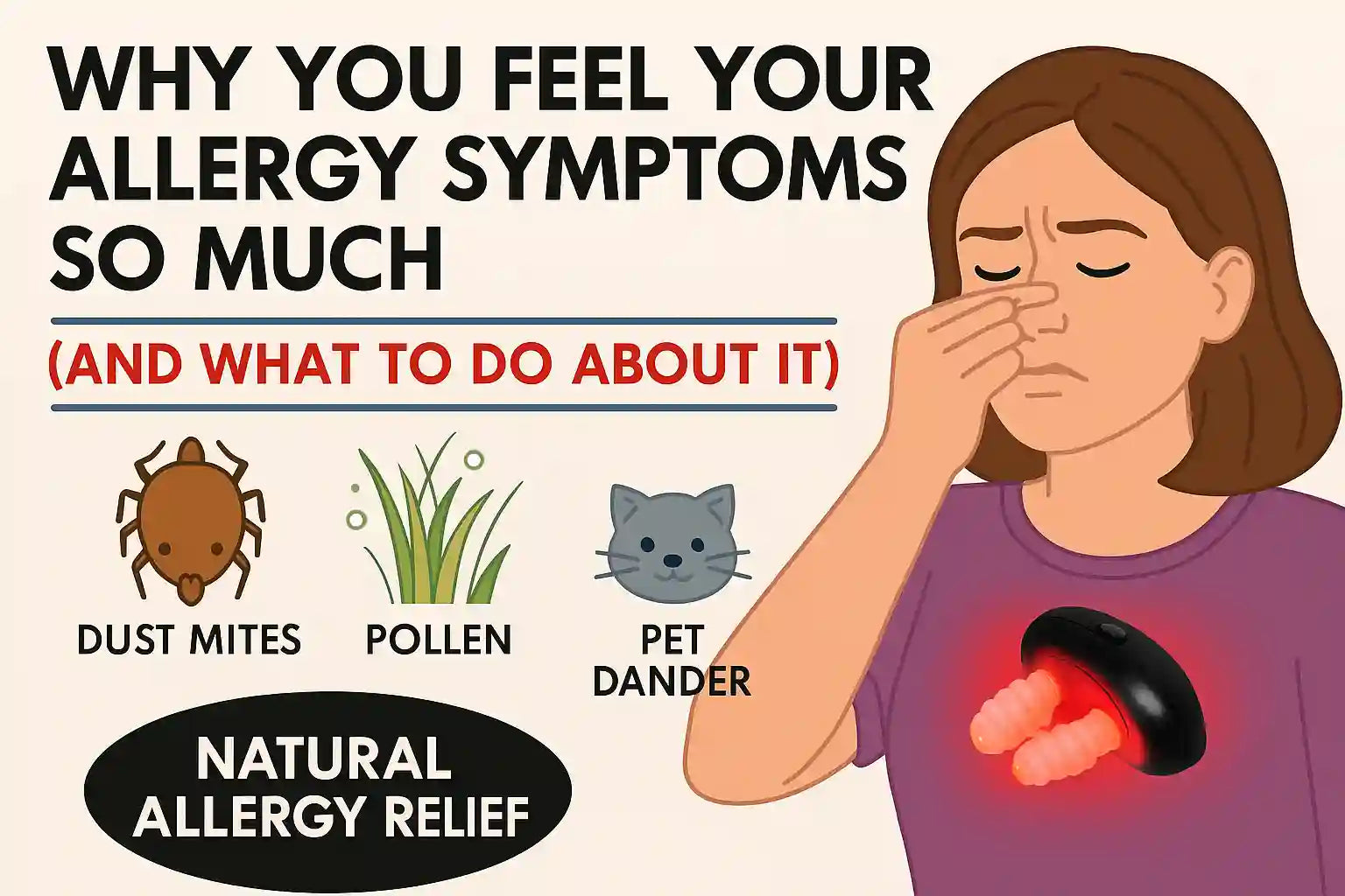 Why You Feel Your Allergy Symptoms So Much (And What to Do About It)