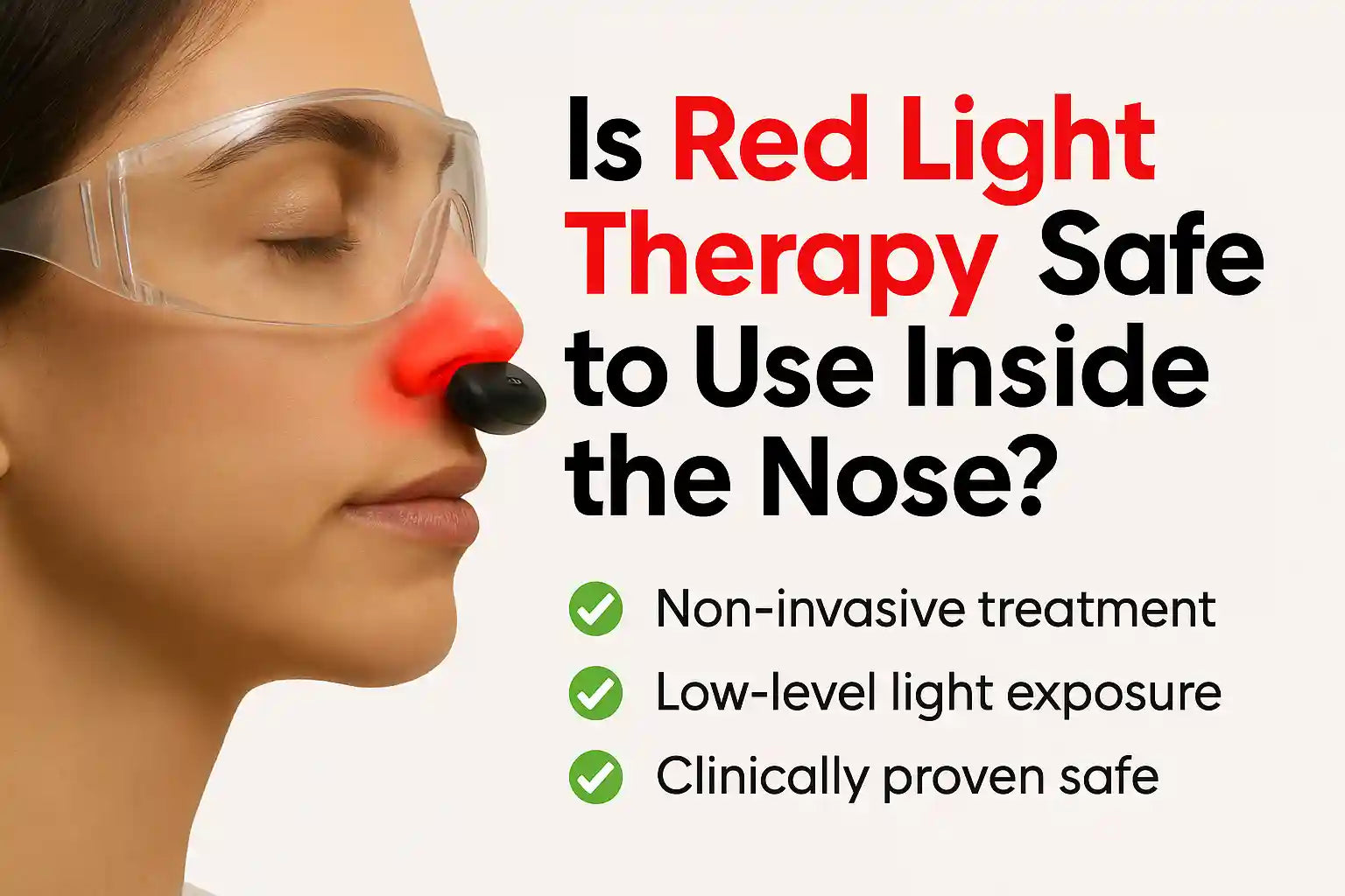 Is Red Light Therapy Safe to Use Inside the Nose?